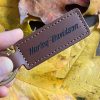 Personalizēts ādas atslēgu piekariņš Harley Davidson logo