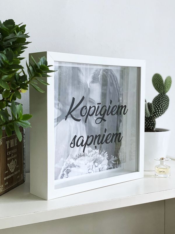 Krājkase jaunam pārim kopīgiem sapņiem ar foto